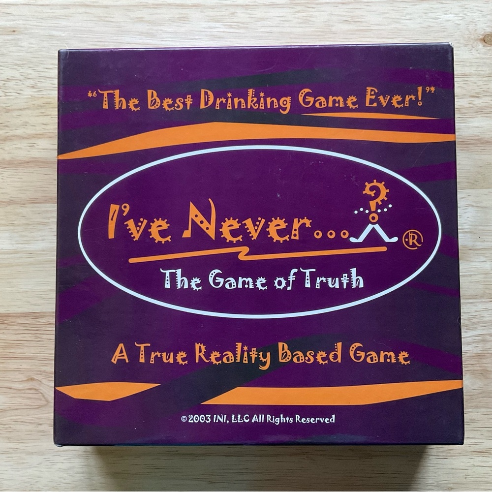 I've Never...The Game of Truth. The Best  Adult Drinking Game! Up to 10 players